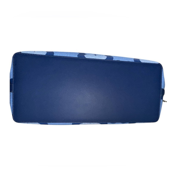 Kate Spade Tote Bag Womens Large Blue Spade Flower Monogram Outerspace KF650 NWT - Picture 12 of 14